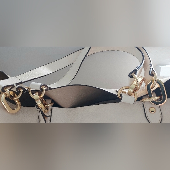 RALPH LAUREN Cream and Gold Women's Tote Bag - Picture 4 of 14